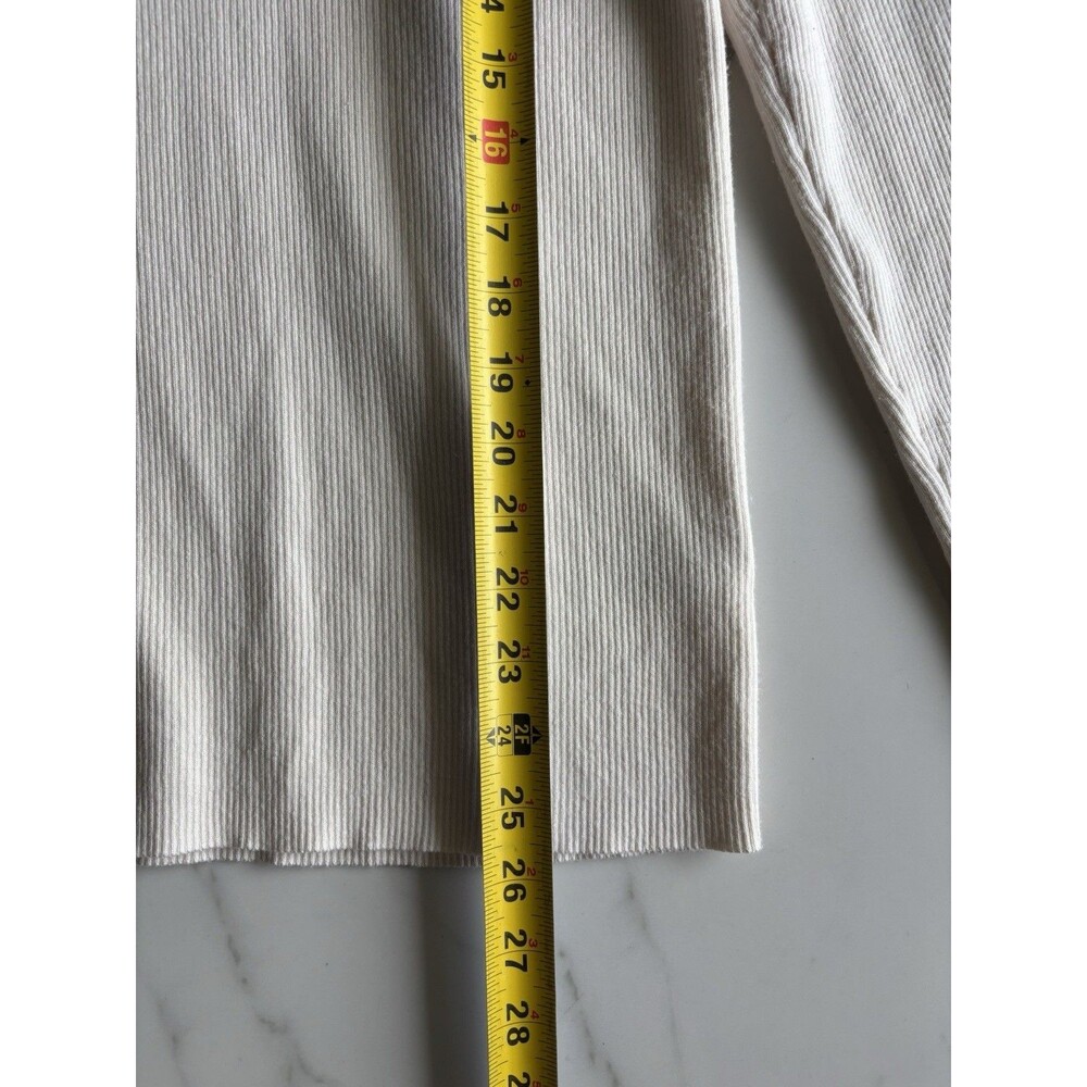 Lauren Ralph Lauren Ivory Ribbed Knit Turtleneck Sweater Top Womens XL Cotton - Picture 5 of 12